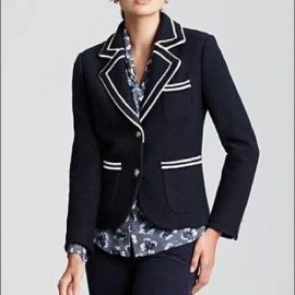 TORY BURCH Contrast Trim Blazer - Picture 2 of 4